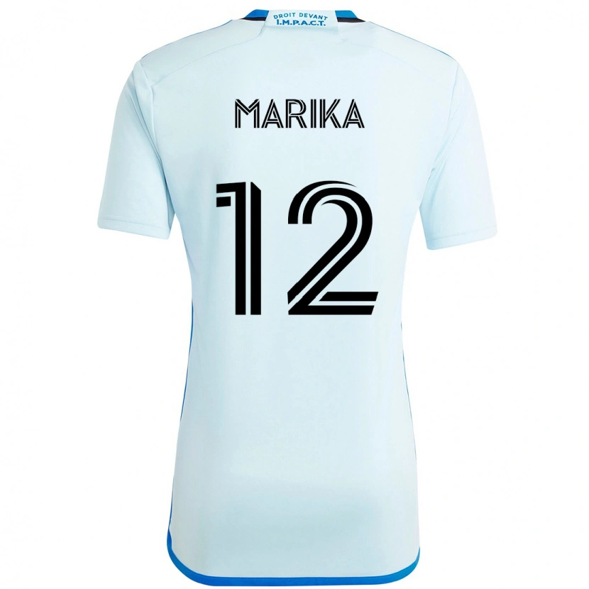 Danxen Kinder Martineau Marika #12 Himmelblau Dunkelblau Auswärtstrikot Trikot 2025/26 T-Shirt