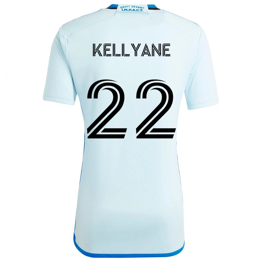Danxen Kinder Dumas Kellyane #22 Himmelblau Dunkelblau Auswärtstrikot Trikot 2025/26 T-Shirt