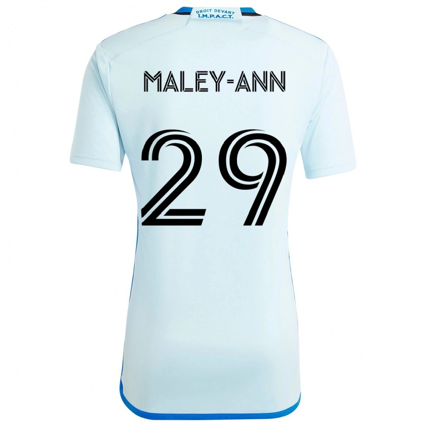 Danxen Kinder Caron Maley-Ann #29 Himmelblau Dunkelblau Auswärtstrikot Trikot 2025/26 T-Shirt
