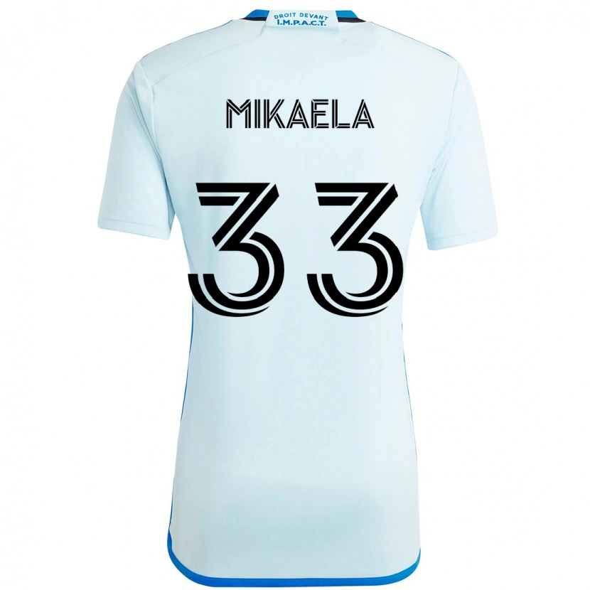 Danxen Kinder Aitken Mikaela #33 Himmelblau Dunkelblau Auswärtstrikot Trikot 2025/26 T-Shirt