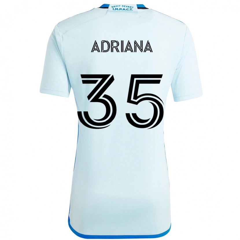 Danxen Kinder Teoli Adriana #35 Himmelblau Dunkelblau Auswärtstrikot Trikot 2025/26 T-Shirt