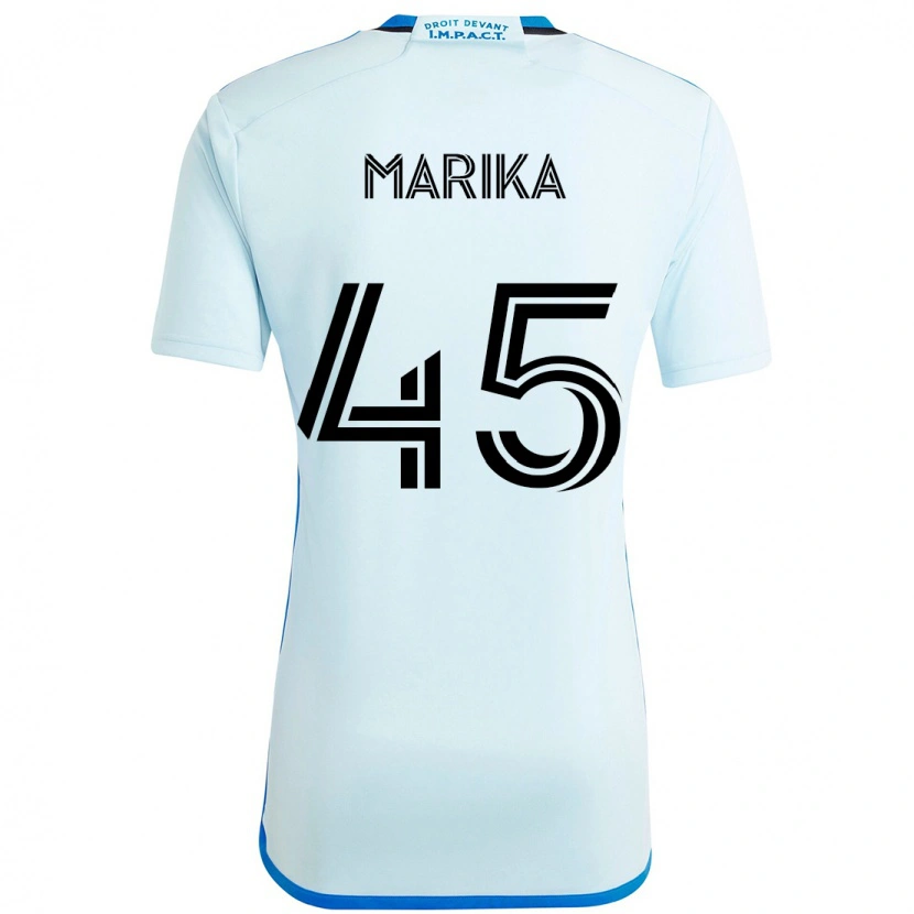 Danxen Kinder Cregheur Marika #45 Himmelblau Dunkelblau Auswärtstrikot Trikot 2025/26 T-Shirt