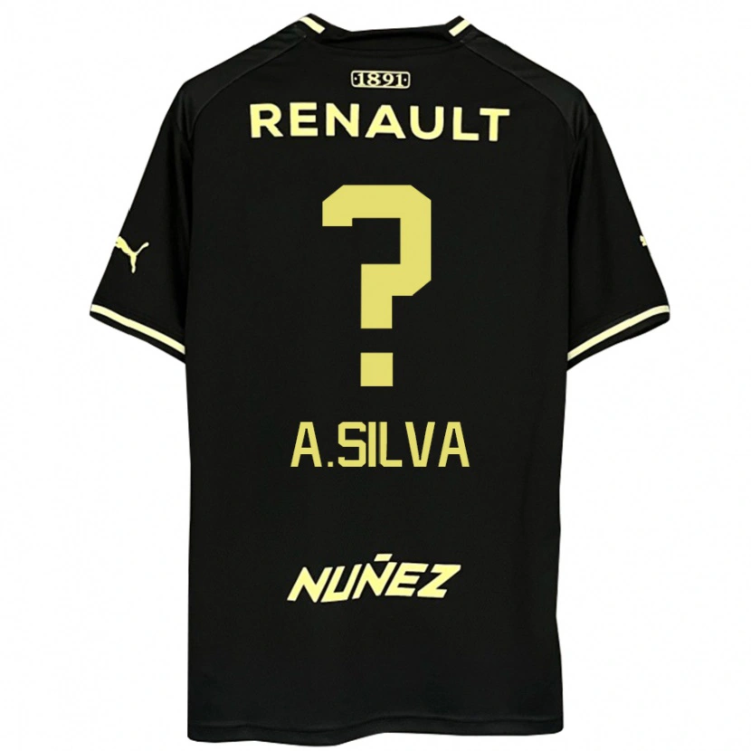 Danxen Kinder Ademir Silva #0 Schwarz Gelb Auswärtstrikot Trikot 2025/26 T-Shirt
