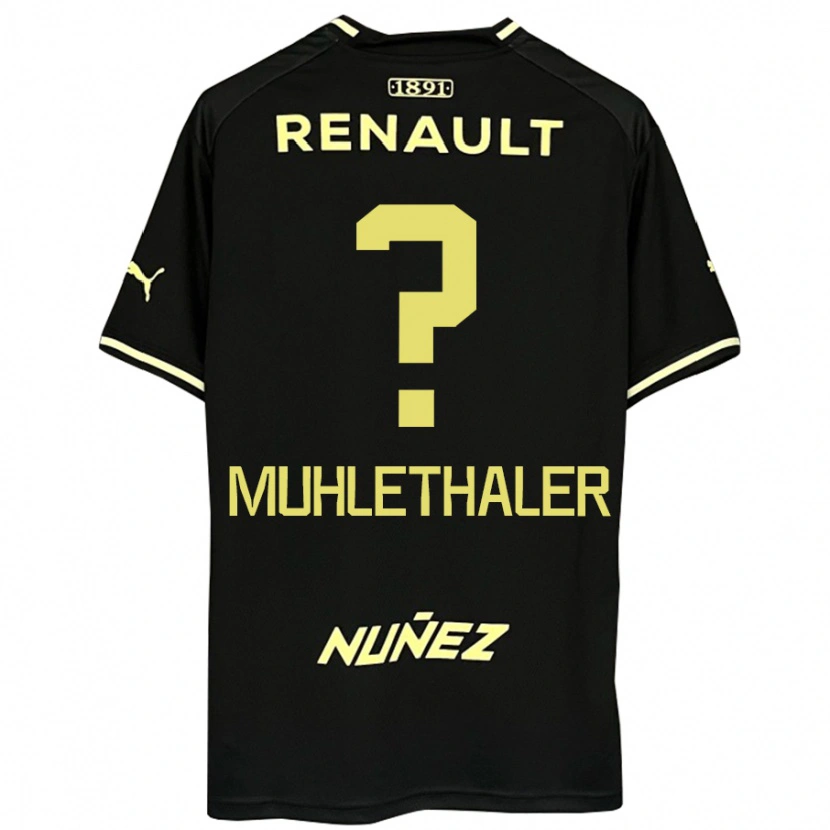 Danxen Kinder Stiven Muhlethaler #0 Schwarz Gelb Auswärtstrikot Trikot 2025/26 T-Shirt