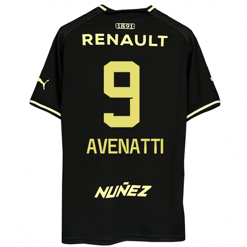 Danxen Kinder Felipe Avenatti #9 Schwarz Gelb Auswärtstrikot Trikot 2025/26 T-Shirt