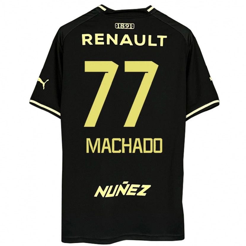 Danxen Kinder Alexander Machado #77 Schwarz Gelb Auswärtstrikot Trikot 2025/26 T-Shirt
