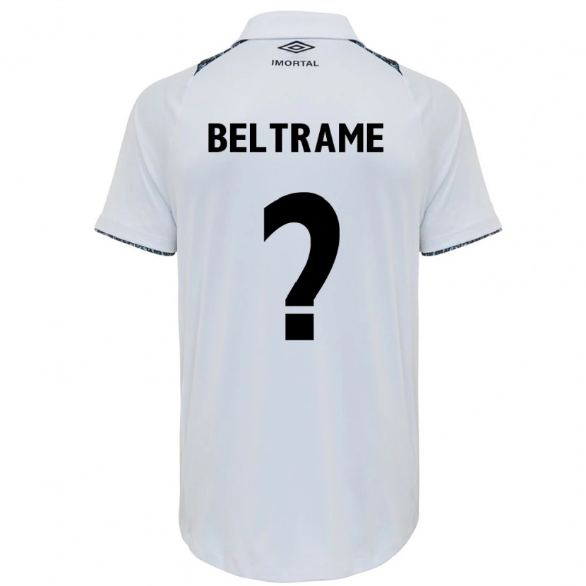 Danxen Kinder Thiago Beltrame #0 Weiß Blau Auswärtstrikot Trikot 2025/26 T-Shirt