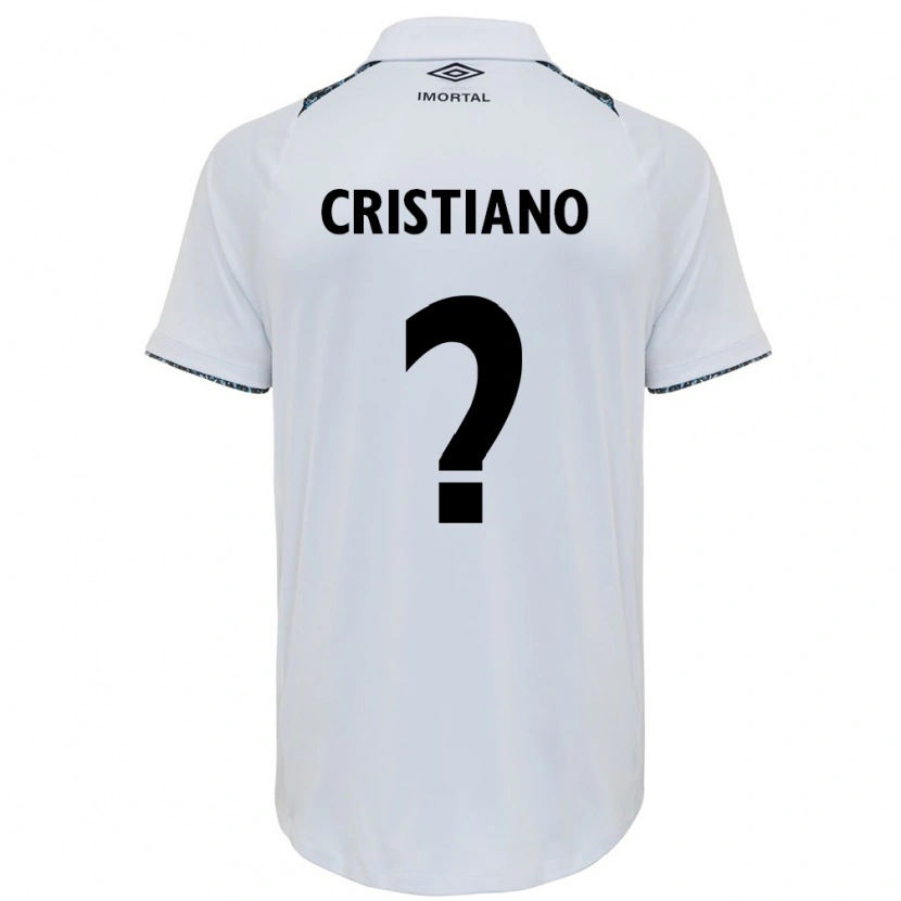 Danxen Kinder Cristiano #0 Weiß Blau Auswärtstrikot Trikot 2025/26 T-Shirt
