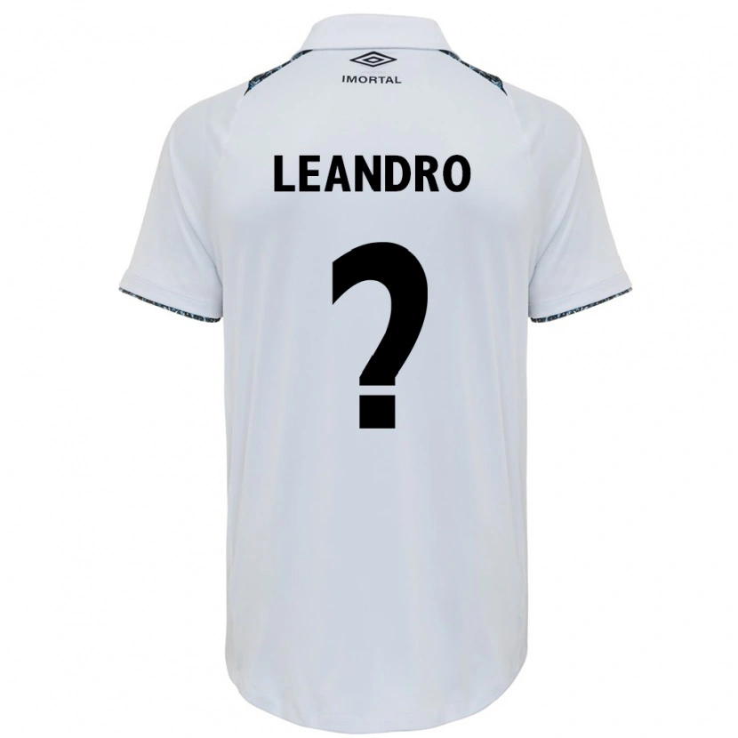 Danxen Kinder Leandro Avelino #0 Weiß Blau Auswärtstrikot Trikot 2025/26 T-Shirt
