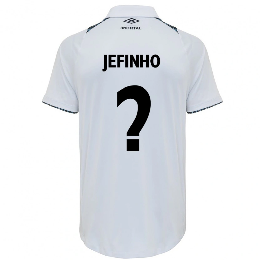 Danxen Kinder Jefinho #0 Weiß Blau Auswärtstrikot Trikot 2025/26 T-Shirt
