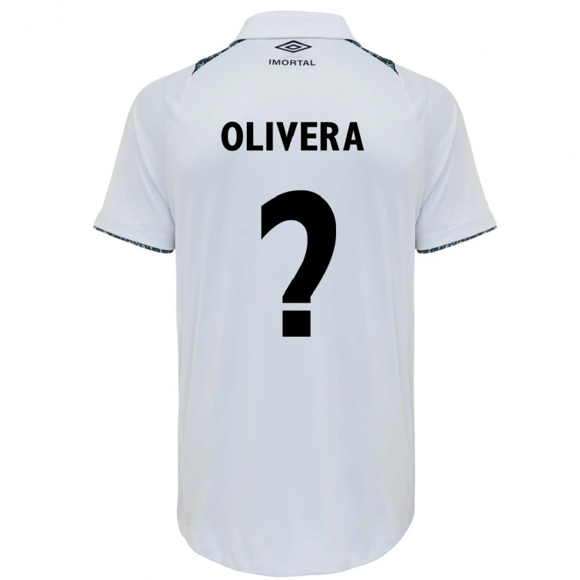 Danxen Kinder Cristian Olivera #0 Weiß Blau Auswärtstrikot Trikot 2025/26 T-Shirt