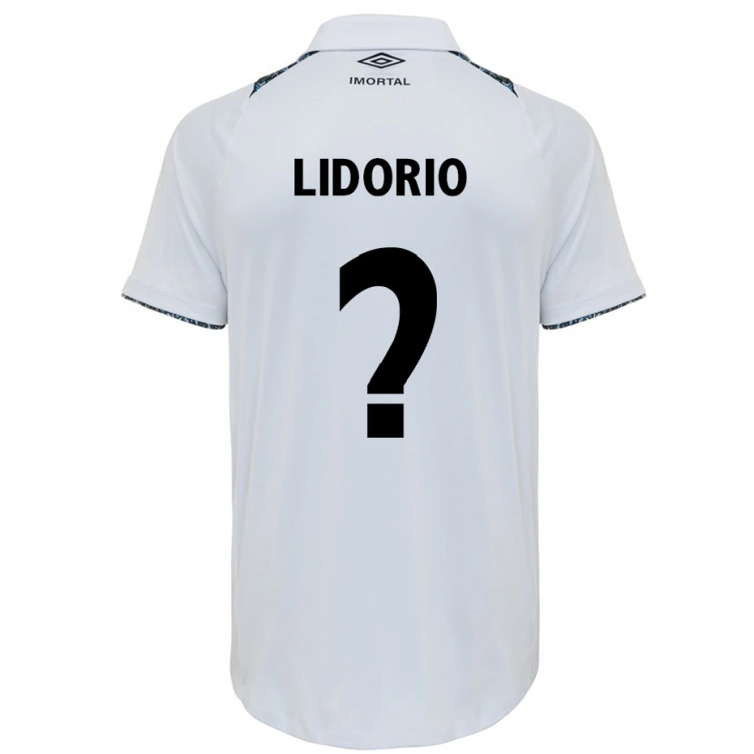 Danxen Kinder João Lidório #0 Weiß Blau Auswärtstrikot Trikot 2025/26 T-Shirt
