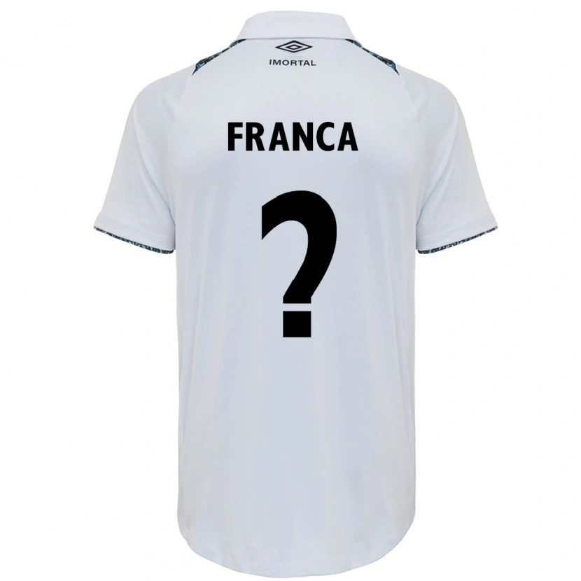 Danxen Kinder Gui França #0 Weiß Blau Auswärtstrikot Trikot 2025/26 T-Shirt
