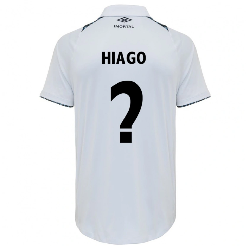 Danxen Kinder Hiago #0 Weiß Blau Auswärtstrikot Trikot 2025/26 T-Shirt