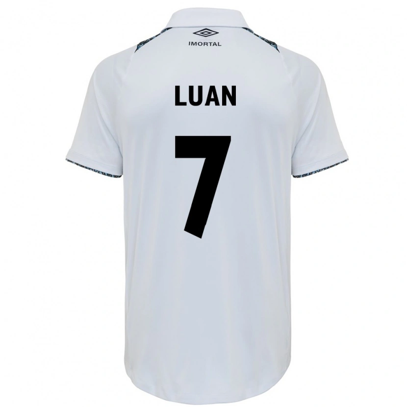 Danxen Kinder Luan #7 Weiß Blau Auswärtstrikot Trikot 2025/26 T-Shirt