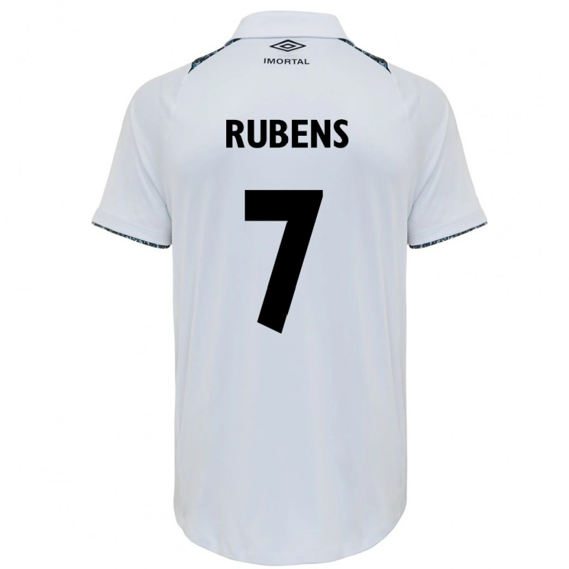 Danxen Kinder Rubens #7 Weiß Blau Auswärtstrikot Trikot 2025/26 T-Shirt