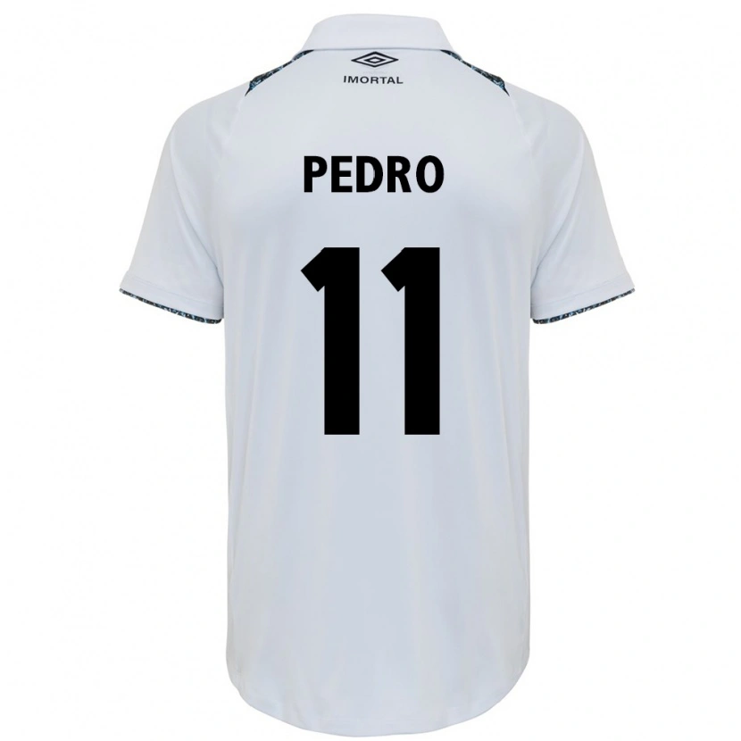 Danxen Kinder João Pedro #11 Weiß Blau Auswärtstrikot Trikot 2025/26 T-Shirt