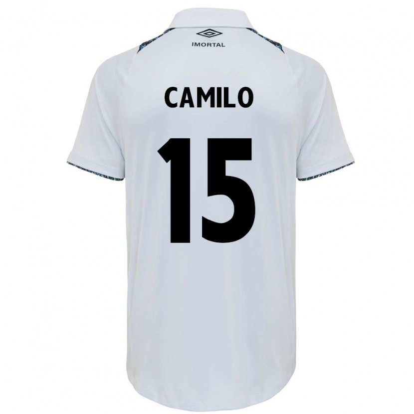 Danxen Kinder Camilo #15 Weiß Blau Auswärtstrikot Trikot 2025/26 T-Shirt