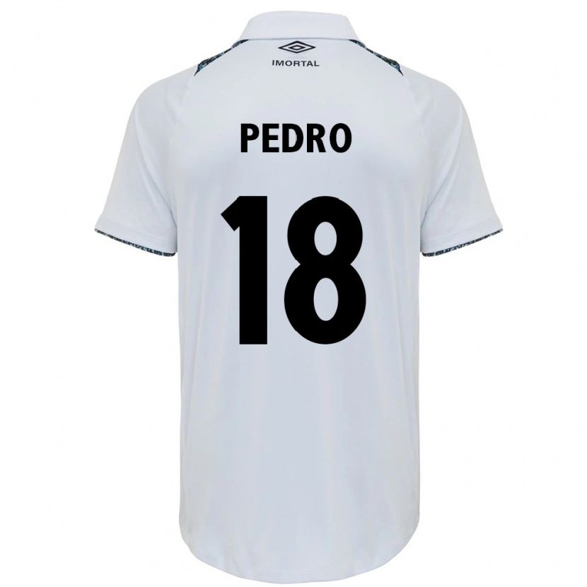 Danxen Kinder João Pedro #18 Weiß Blau Auswärtstrikot Trikot 2025/26 T-Shirt