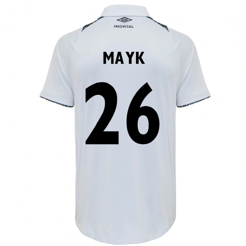 Danxen Kinder Mayk #26 Weiß Blau Auswärtstrikot Trikot 2025/26 T-Shirt