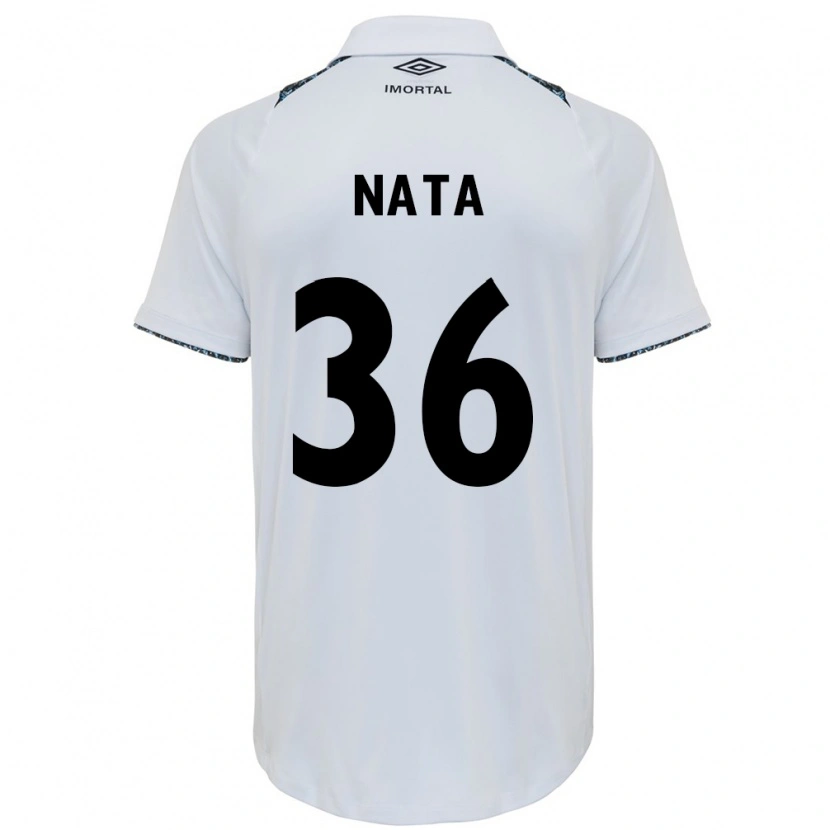 Danxen Kinder Natã #36 Weiß Blau Auswärtstrikot Trikot 2025/26 T-Shirt
