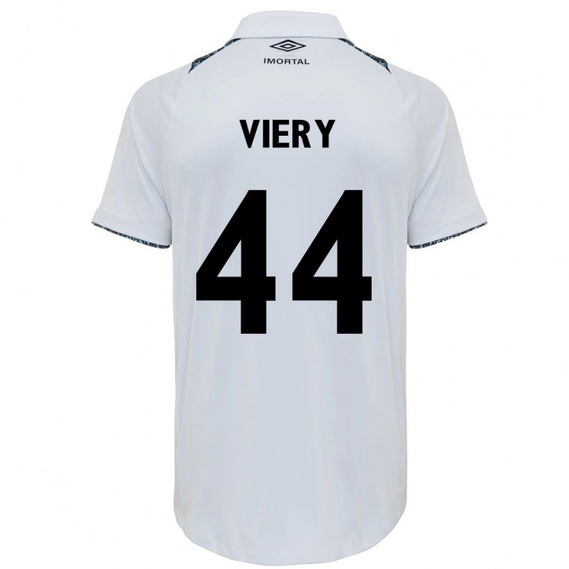 Danxen Kinder Viery #44 Weiß Blau Auswärtstrikot Trikot 2025/26 T-Shirt