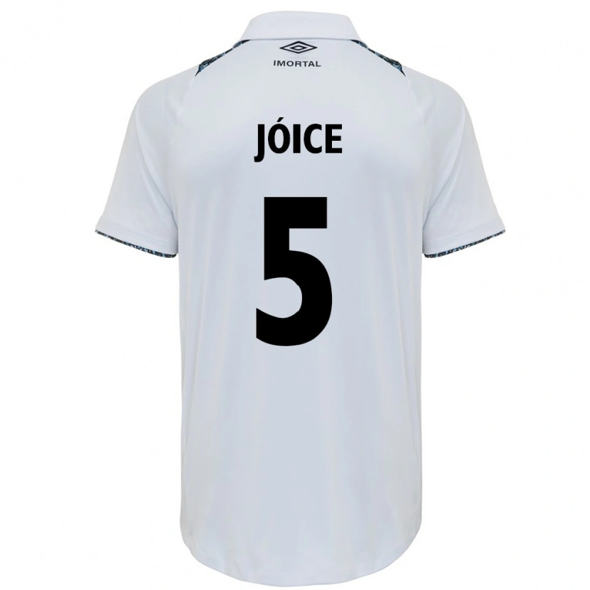 Danxen Kinder Jóice #5 Weiß Blau Auswärtstrikot Trikot 2025/26 T-Shirt