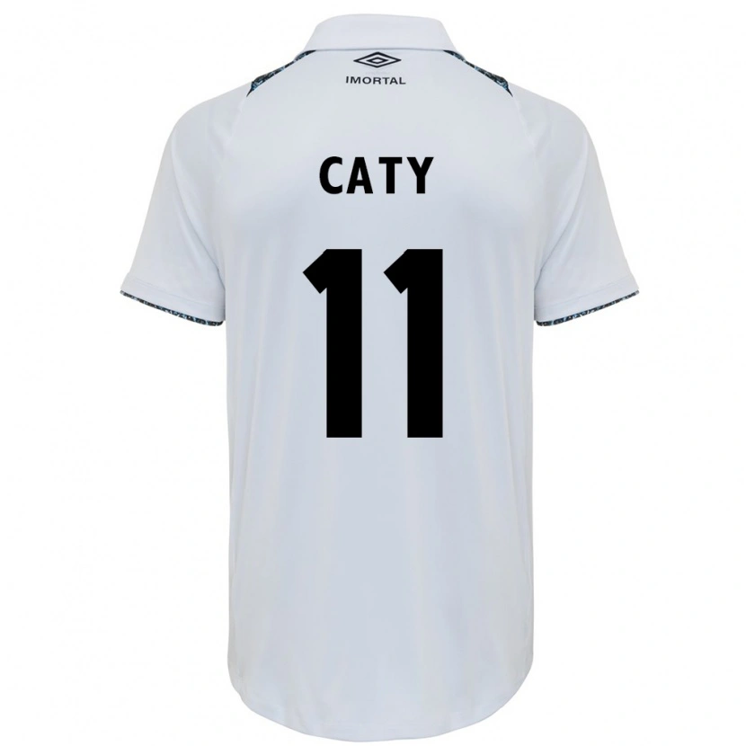Danxen Kinder Caty #11 Weiß Blau Auswärtstrikot Trikot 2025/26 T-Shirt