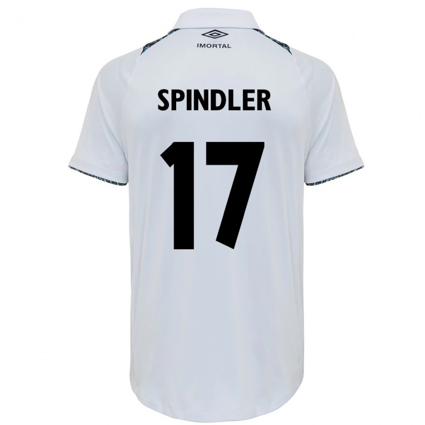 Danxen Kinder Luana Spindler #17 Weiß Blau Auswärtstrikot Trikot 2025/26 T-Shirt