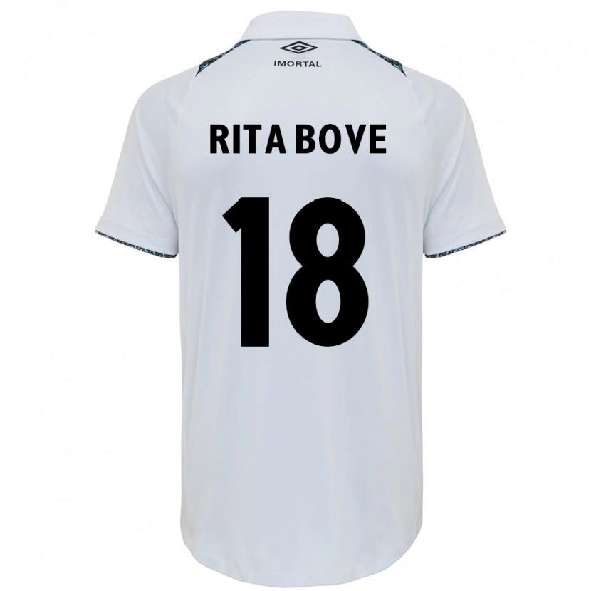 Danxen Kinder Rita Bove #18 Weiß Blau Auswärtstrikot Trikot 2025/26 T-Shirt