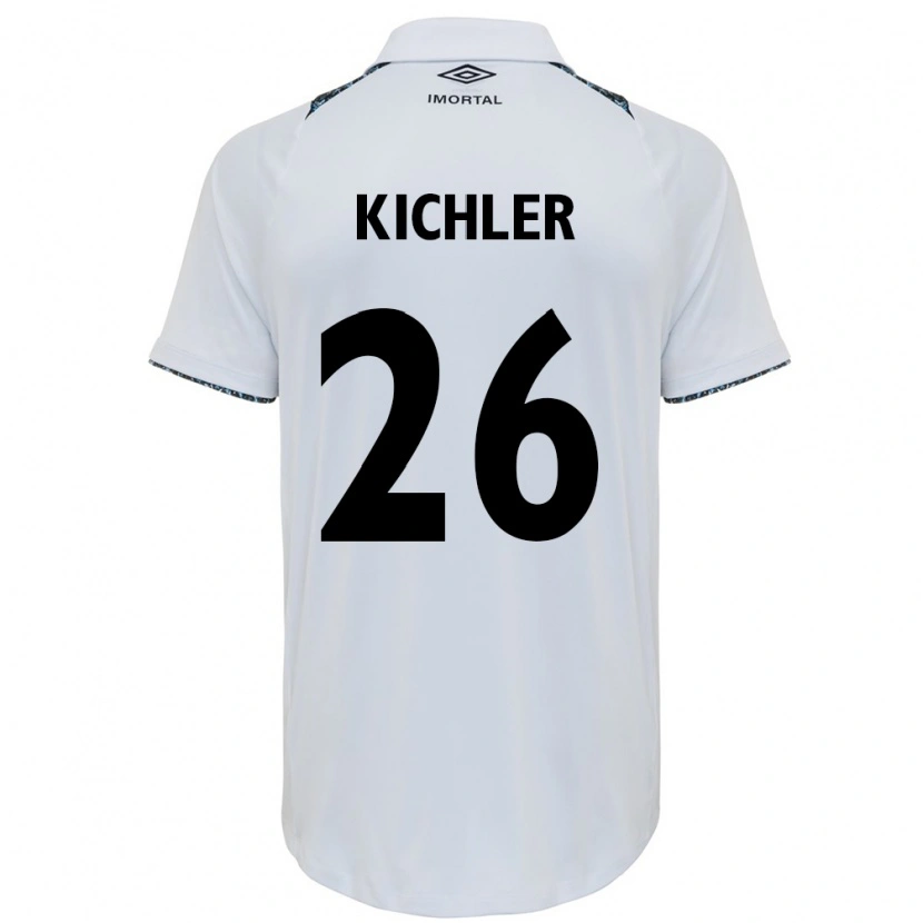 Danxen Kinder Paola Kichler #26 Weiß Blau Auswärtstrikot Trikot 2025/26 T-Shirt