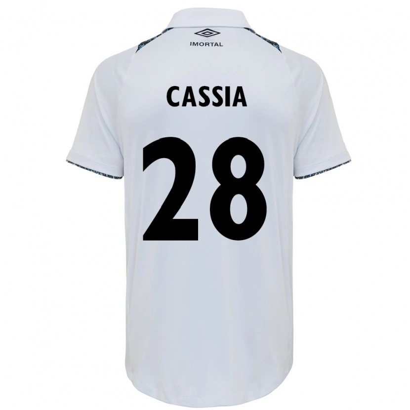 Danxen Kinder Cássia #28 Weiß Blau Auswärtstrikot Trikot 2025/26 T-Shirt