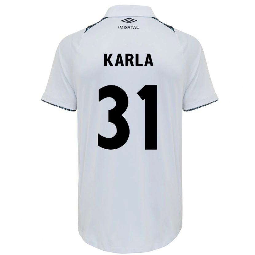 Danxen Kinder Emmily Karla #31 Weiß Blau Auswärtstrikot Trikot 2025/26 T-Shirt