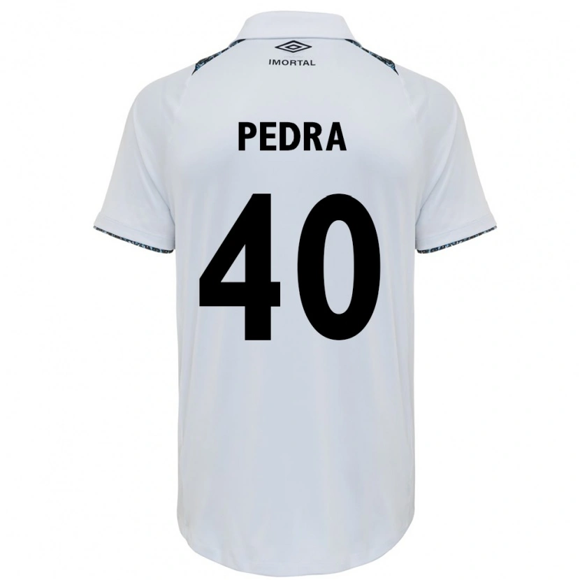 Danxen Kinder Duda Pedra #40 Weiß Blau Auswärtstrikot Trikot 2025/26 T-Shirt