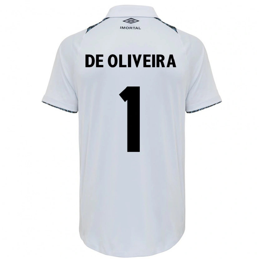 Danxen Kinder Walewska Moreira De Oliveira #1 Weiß Blau Auswärtstrikot Trikot 2025/26 T-Shirt