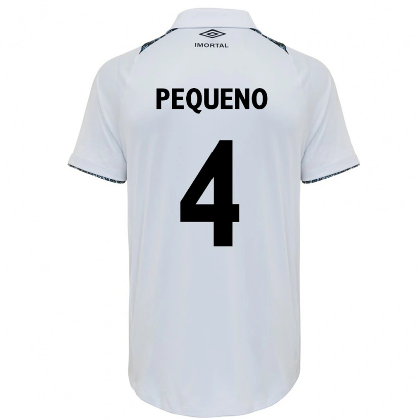 Danxen Kinder Paula Renata Marques Pequeno #4 Weiß Blau Auswärtstrikot Trikot 2025/26 T-Shirt
