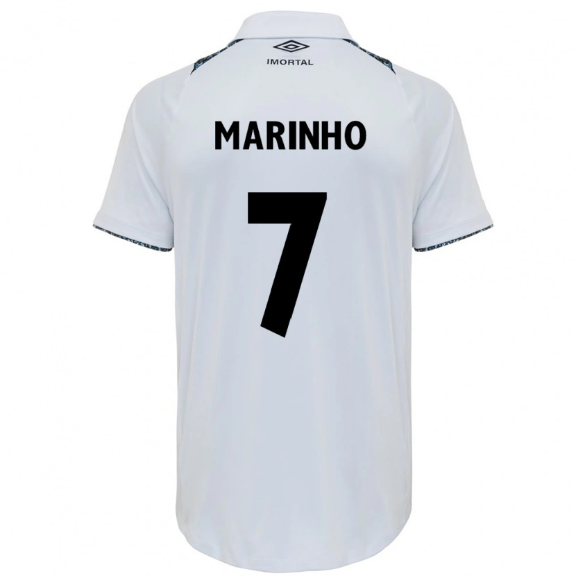 Danxen Kinder Ananda Cristina Marinho #7 Weiß Blau Auswärtstrikot Trikot 2025/26 T-Shirt