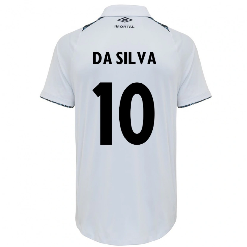 Danxen Kinder Juliana Odilon Da Silva #10 Weiß Blau Auswärtstrikot Trikot 2025/26 T-Shirt