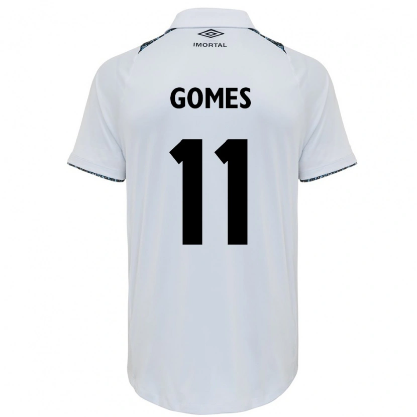 Danxen Kinder Joyce Gomes Da Silva #11 Weiß Blau Auswärtstrikot Trikot 2025/26 T-Shirt