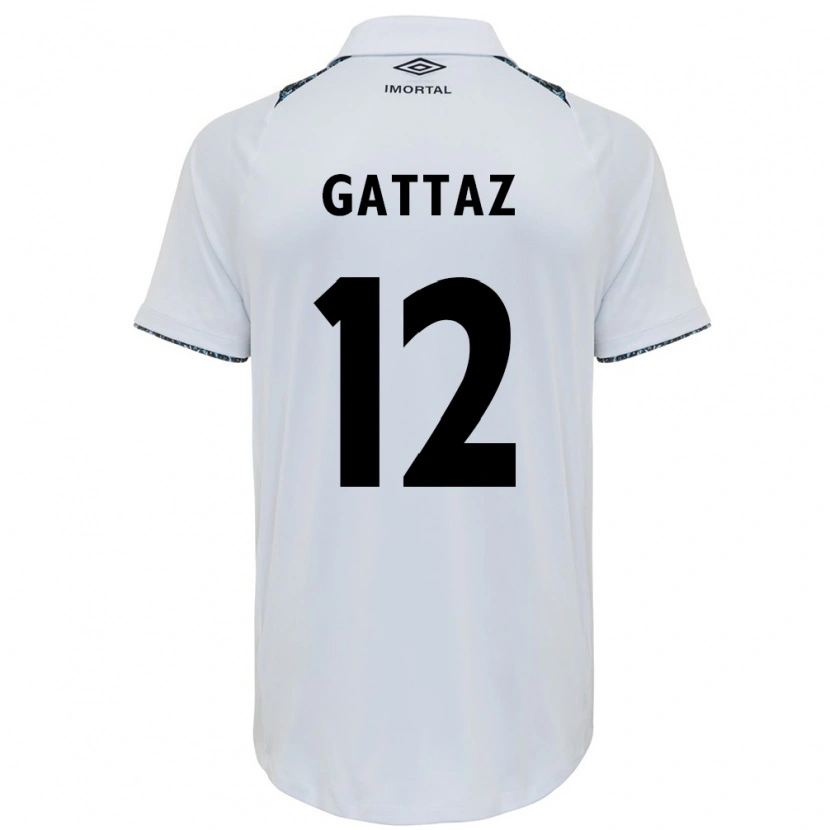 Danxen Kinder Caroline De Oliveira Saad Gattaz #12 Weiß Blau Auswärtstrikot Trikot 2025/26 T-Shirt