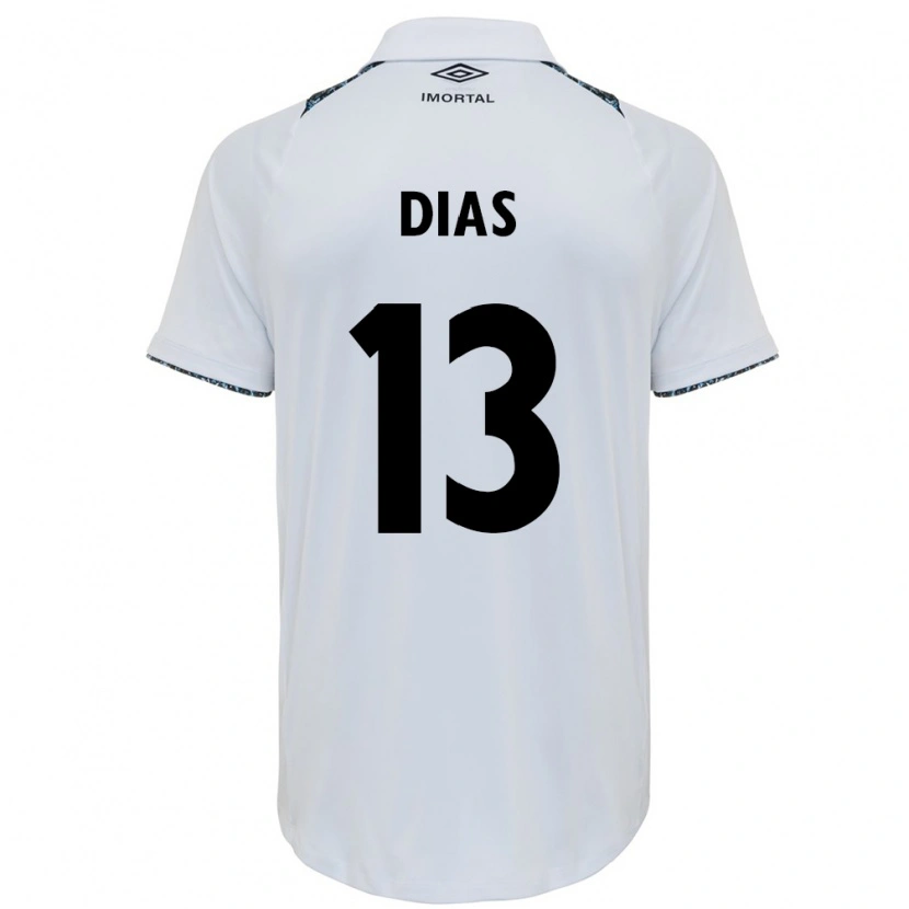 Danxen Kinder Viviane Aparecida Dias #13 Weiß Blau Auswärtstrikot Trikot 2025/26 T-Shirt