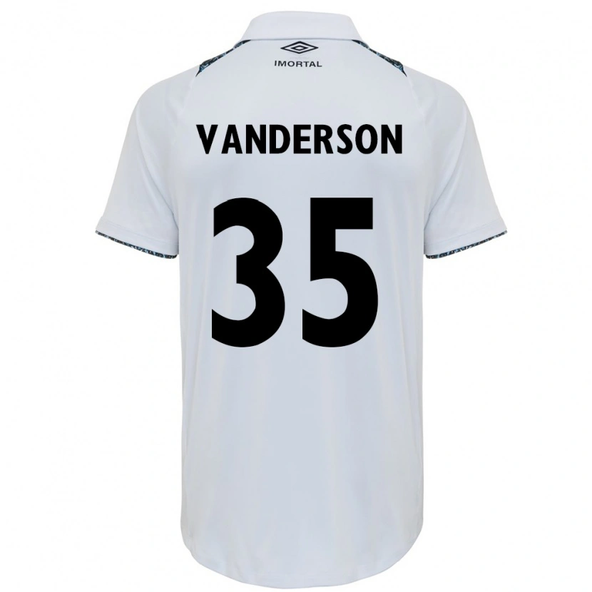 Danxen Kinder Vanderson #35 Weiß Blau Auswärtstrikot Trikot 2025/26 T-Shirt