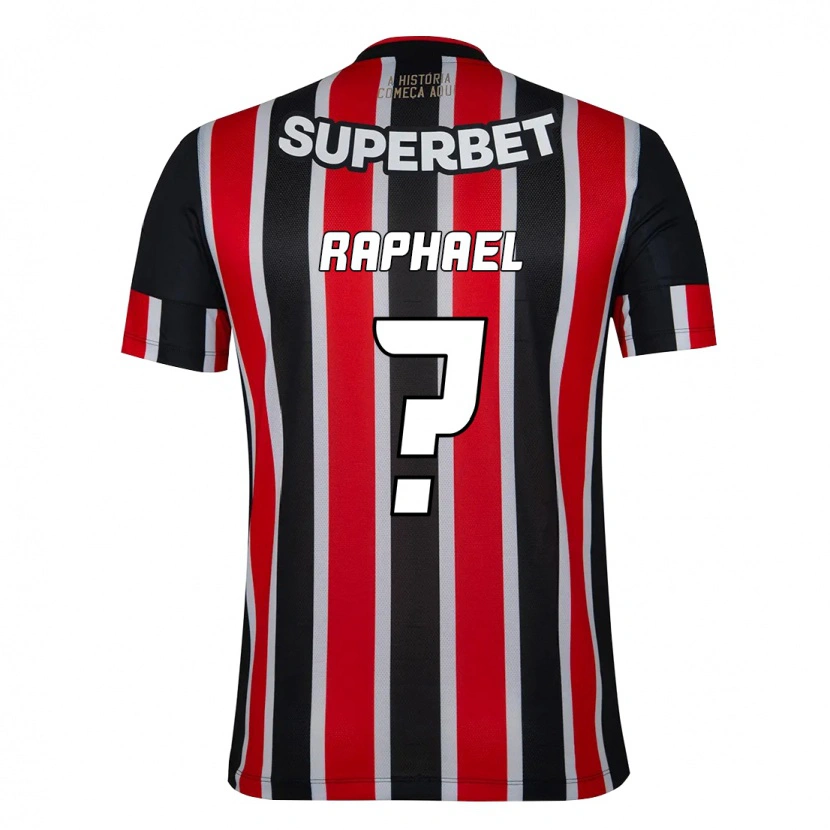Danxen Kinder Raphael #0 Schwarz Rot Auswärtstrikot Trikot 2025/26 T-Shirt