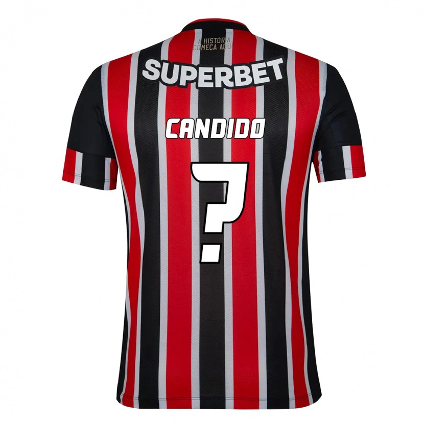Danxen Kinder Angelo Candido #0 Schwarz Rot Auswärtstrikot Trikot 2025/26 T-Shirt