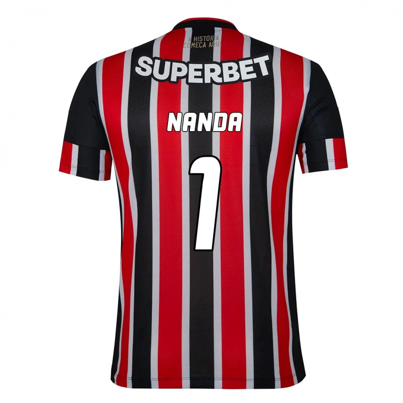 Danxen Kinder Nanda #1 Schwarz Rot Auswärtstrikot Trikot 2025/26 T-Shirt