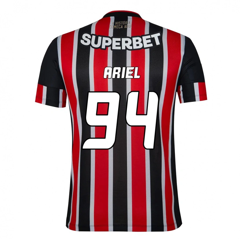 Danxen Kinder Ariel #94 Schwarz Rot Auswärtstrikot Trikot 2025/26 T-Shirt