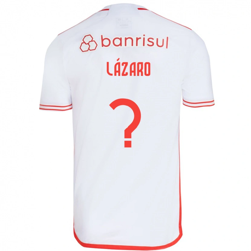 Danxen Kinder Lázaro #0 Weiß Rot Auswärtstrikot Trikot 2025/26 T-Shirt