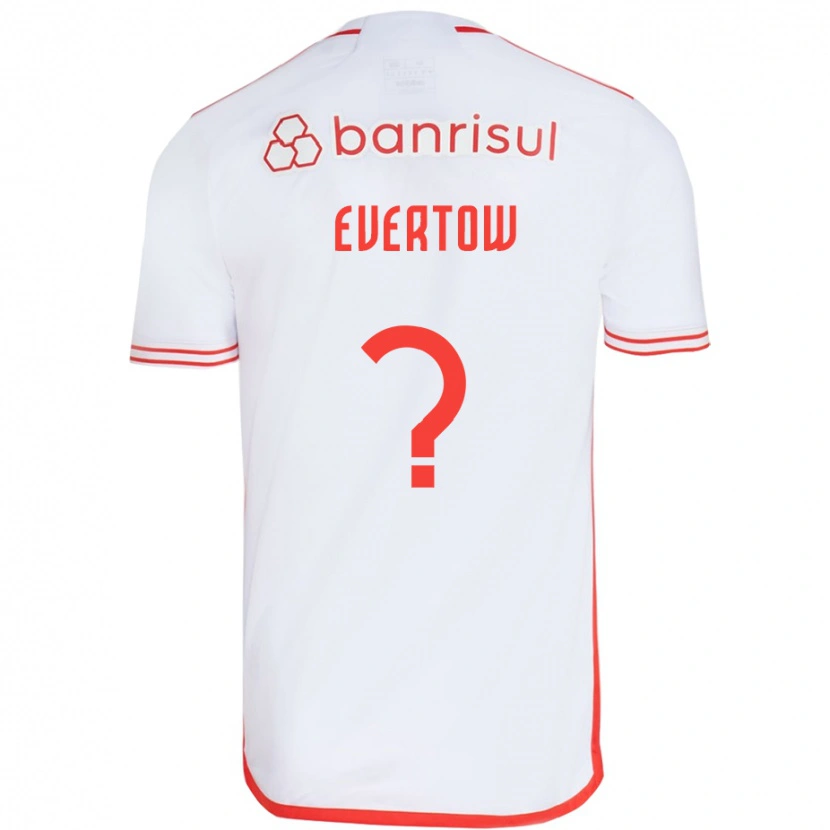 Danxen Kinder Evertow #0 Weiß Rot Auswärtstrikot Trikot 2025/26 T-Shirt