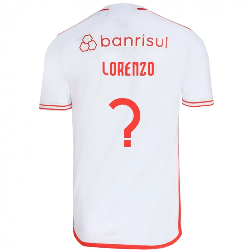 Danxen Kinder Lorenzo #0 Weiß Rot Auswärtstrikot Trikot 2025/26 T-Shirt