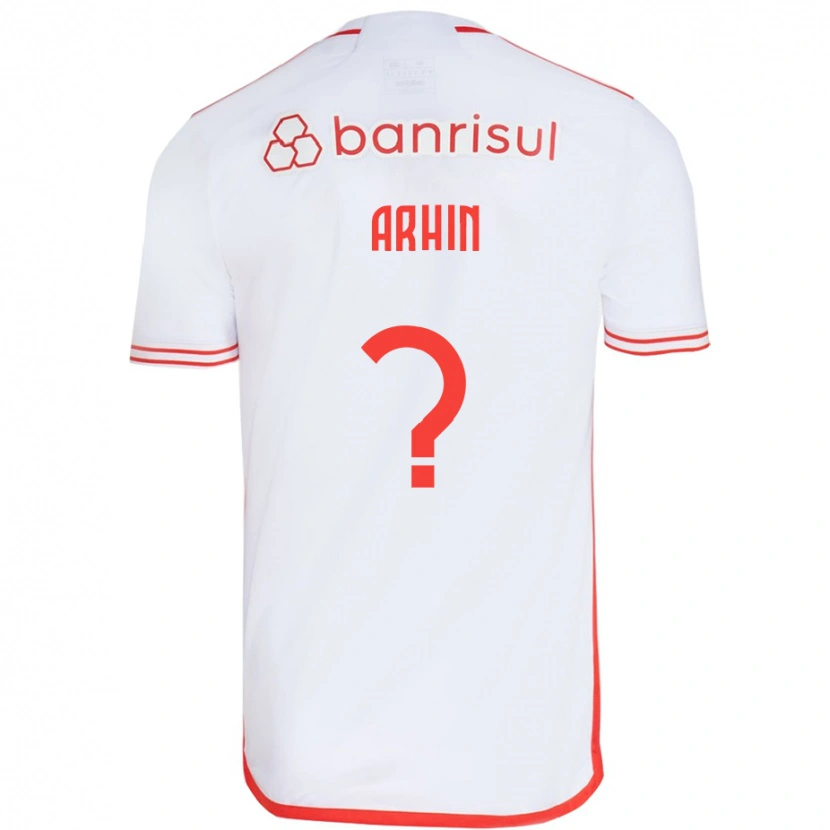 Danxen Kinder Benjamin Arhin #0 Weiß Rot Auswärtstrikot Trikot 2025/26 T-Shirt